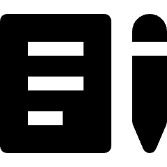 Office Document Pen Icon from Nova Solid Set