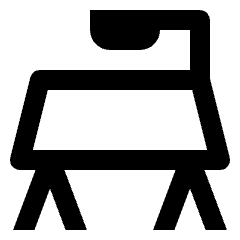 Office Drafting Design Table Icon from Nova Line Set