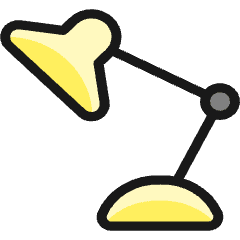Office Lamp Icon from Ultimate Colors Set