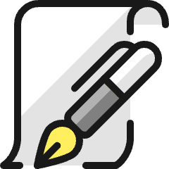 Office Sign Document Icon from Ultimate Colors Set