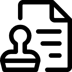 Office Stamp Document Icon from Ultimate Regular Set