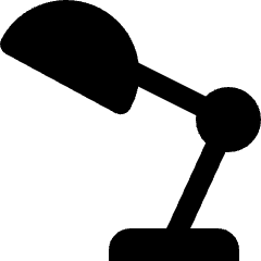 Office Table Lamp Icon from Nova Solid Set