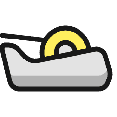 Office Tape 1 Icon from Ultimate Colors Set