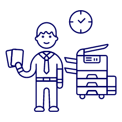 Photocopy Employee 1 Illustration from UX Line Set