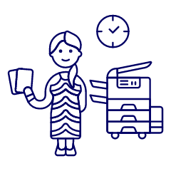 Photocopy Employee 2 Illustration from UX Line Set