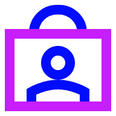 Portfolio Icon from Sharp Neon Set