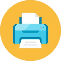 Printer Icon from Kameleon Colors Set