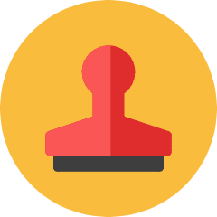 Rubber Stamp Icon from Kameleon Colors Set