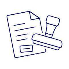 Stamp Illustration from UX Line Set