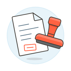 Stamp Illustration from UX Colors Set