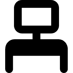 Workspace Desk Icon from Core Solid Set