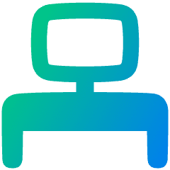 Workspace Desk Icon from Plump Gradient Set