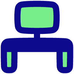 Workspace Desk Icon from Plump Pop Set