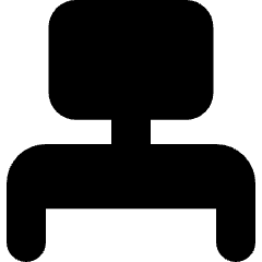 Workspace Desk Icon from Micro Solid Set