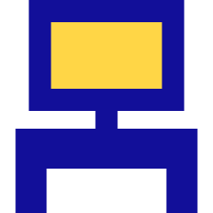 Workspace Desk Icon from Sharp Pop Set