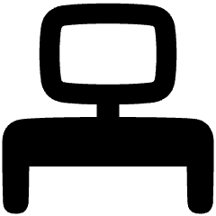 Workspace Desk Icon from Plump Solid Set