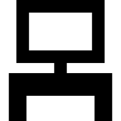 Workspace Desk Icon from Sharp Remix Set