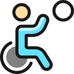 Paralympics Ball Icon from Ultimate Colors Set