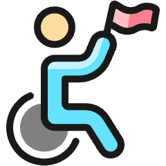 Paralympics Flag Icon from Ultimate Colors Set
