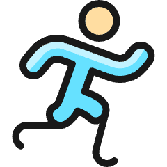 Paralympics Running Icon from Ultimate Colors Set