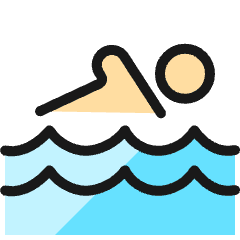 Paralympics Swimming Icon from Ultimate Colors Set