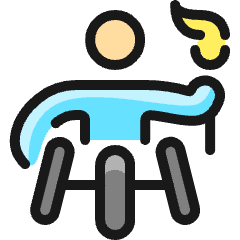 Paralympics Torch Icon from Ultimate Colors Set
