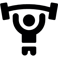 Paralympics Weightlifting Icon from Ultimate Bold Set