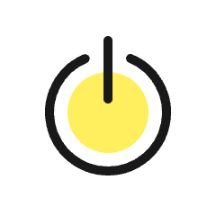 Power Button Icon from Ultimate Colors Set