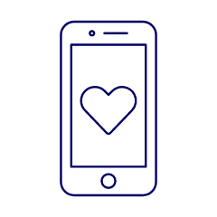 Dating Application 2 Illustration from UX Line Set