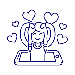 Online Dating 1 6 Illustration from UX Line Set