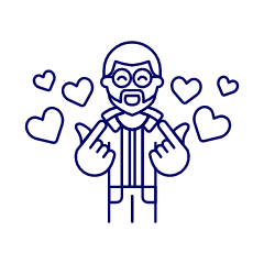 Online Dating 2 1 Illustration from UX Line Set