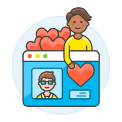 Online Dating Like 1 5 Illustration from UX Colors Set