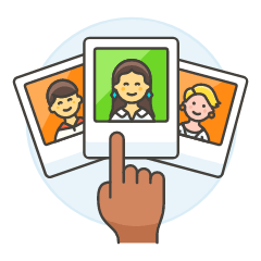 Online Dating Pick 3 Illustration from UX Colors Set