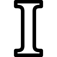 Instapaper Logo Icon from Ultimate Regular Set