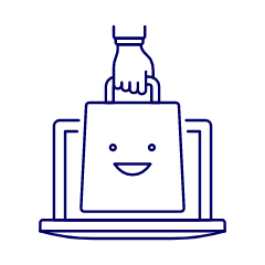 Online Shop Laptop 1 Illustration from UX Line Set