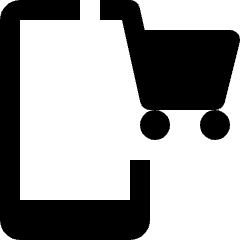 Online Shopping Mobile 1 Icon from Nova Solid Set
