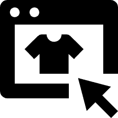 Online Shopping Web Icon from Nova Solid Set