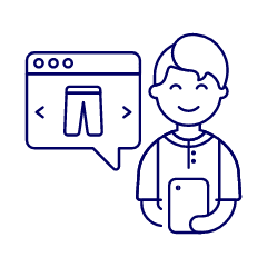 Phone App Catalog 2 Illustration from UX Line Set