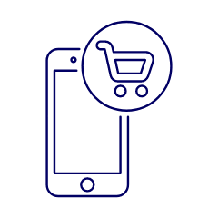 Phone App Shop 1 Illustration from UX Line Set