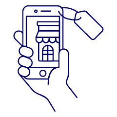 Phone App Shop 2 1 Illustration from UX Line Set