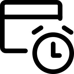 Optimization Clock Icon from Ultimate Regular Set