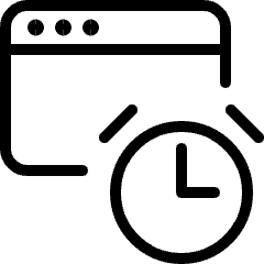 Optimization Clock Icon from Ultimate Light Set