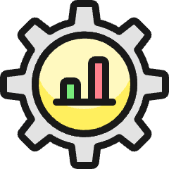 Optimization Graph Icon from Ultimate Colors Set