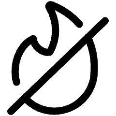 Non Gmo Fire Icon from Ultimate Regular Set