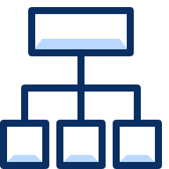 Business Hierarchy 3 Icon from Cyber Duotone Set