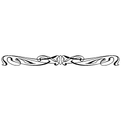 Bottom Ornament 5 Element from Art Nouveau Vectors Set