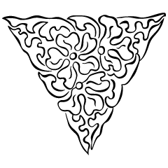 Centered Ornament 11 Element from Art Nouveau Vectors Set