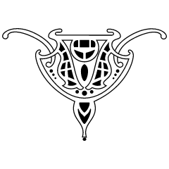 Centered Ornament 12 Element from Art Nouveau Vectors Set