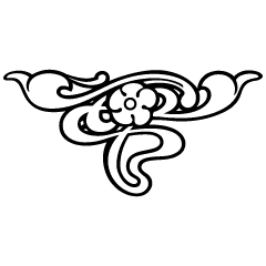 Centered Ornament 15 Element from Art Nouveau Vectors Set