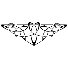 Centered Ornament 8 Element from Art Nouveau Vectors Set